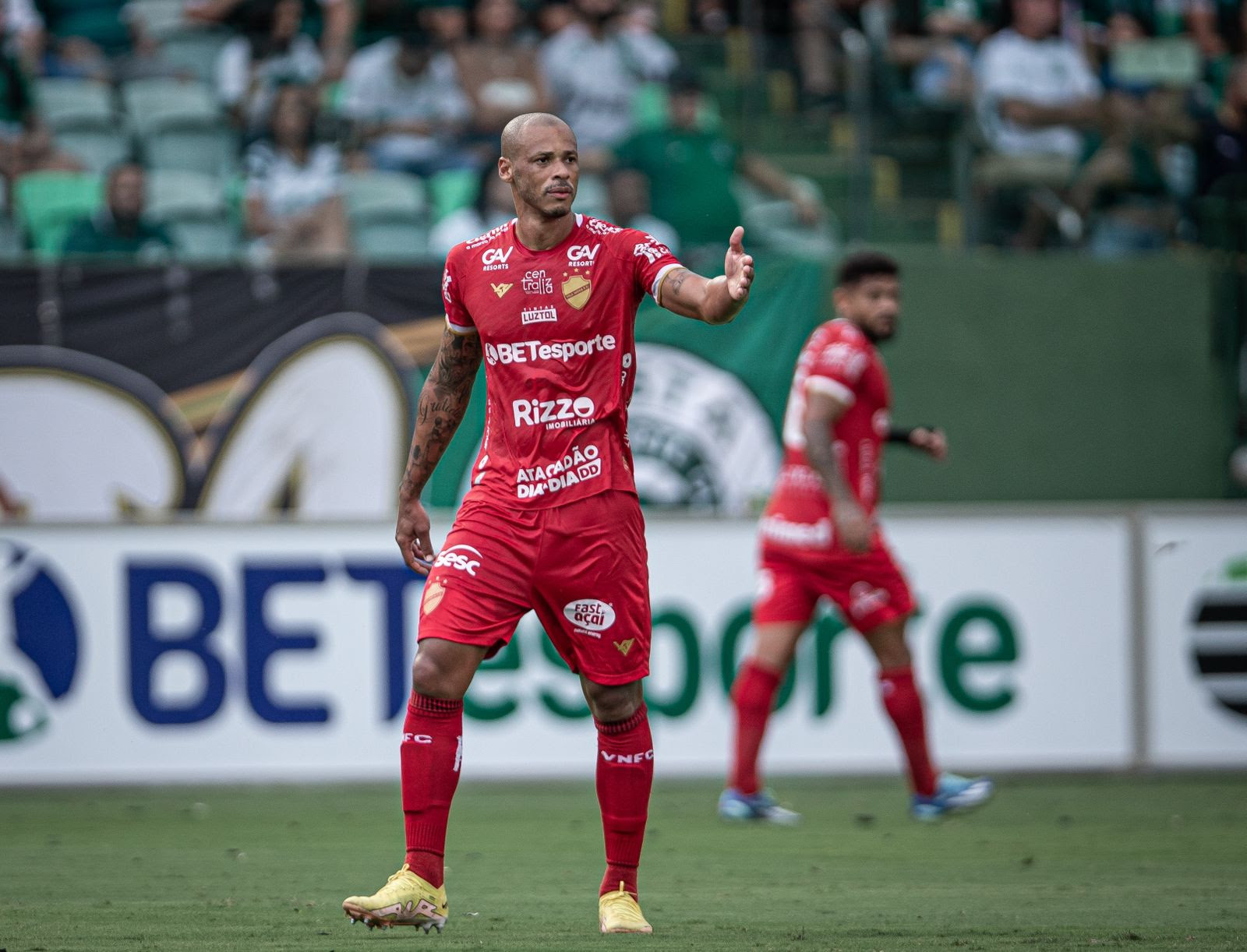 Zagueiro Anderson Conceição, um dos destaques do Vila Nova na temporada. Foto: Divulgação/Heber Gomes