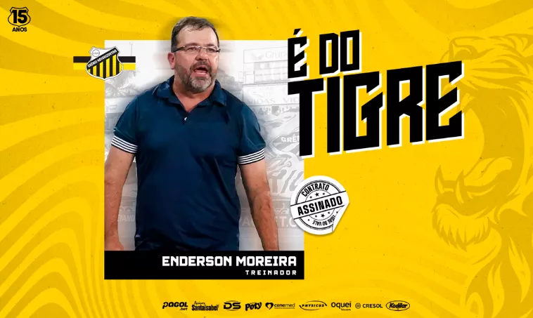 Enderson Moreira é o novo técnico do Novorizontino